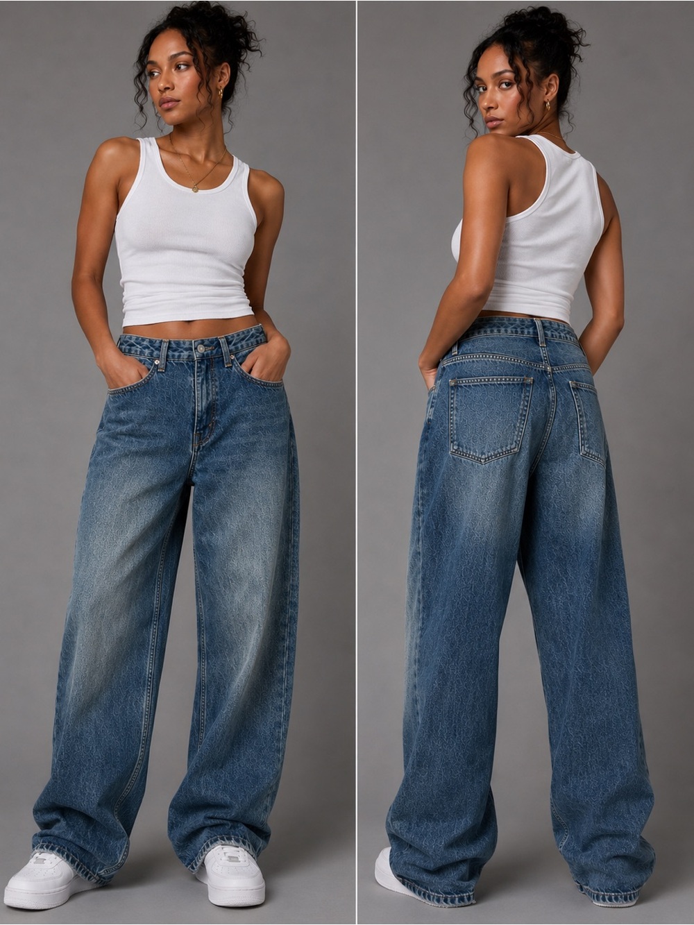 Urban Outfitters Relaxed Straight-Leg Blue Denim Jeans